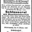 1927-10-17 Kl Schlosserei Seidel Eroeffnung